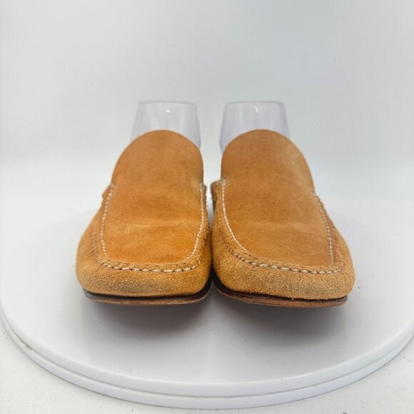 Car Shoe Suede Women Size 6 EU 36.5 Slide Slip On Shoes Brown Marchio Registrato - Picture 2 of 14